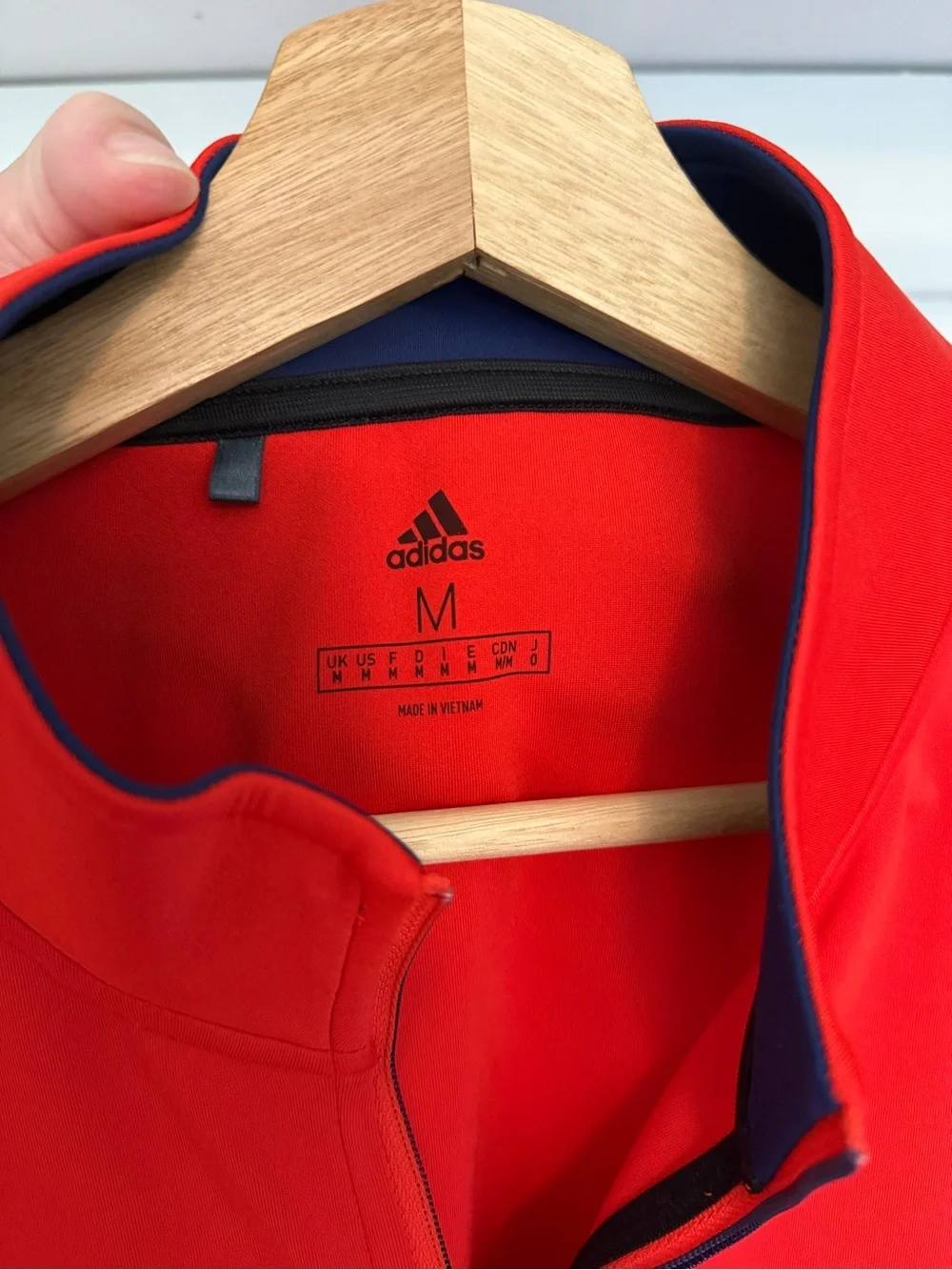 Red USA Quarter-Zip Men's Sweater adidas official from Olympics